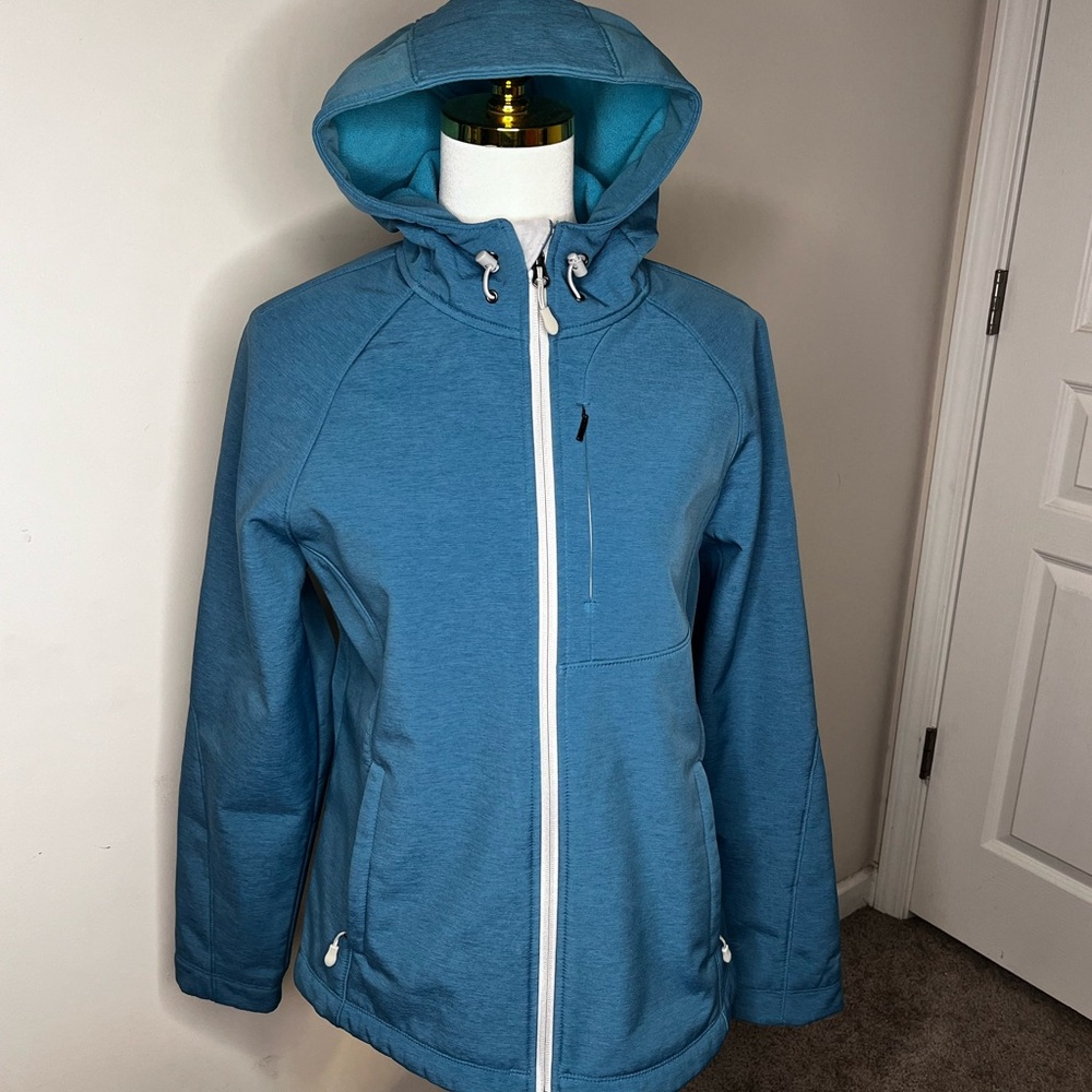 Kirkland Signature Women's Teal Hooded Ski Jacket